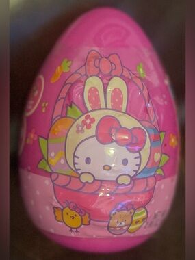 Hello Kitty Pink Bunny Easter Egg With Candy & Stickers